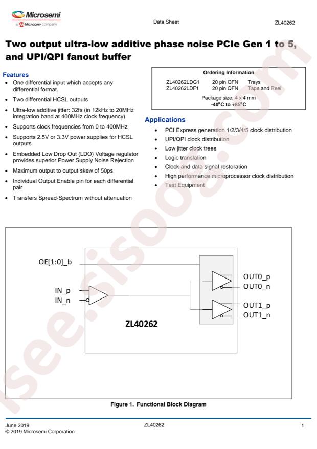 MICROCHIP ZL40262LDG1