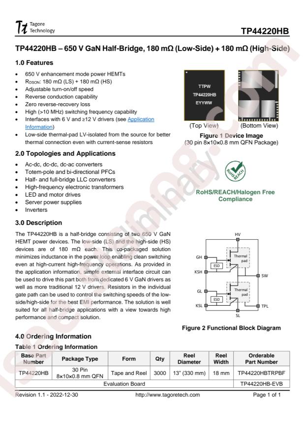 Tagore Technology TP44220HB
