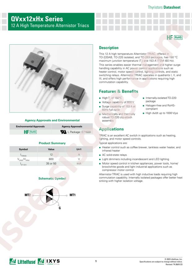 Littelfuse/IXYS QV6012RH5TP
