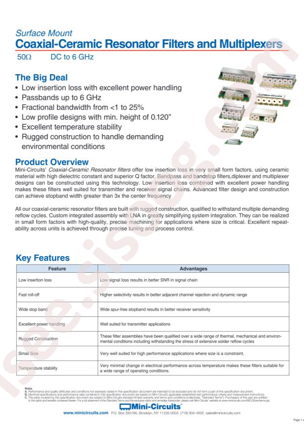 Mini-Circuits CBP-1023A+