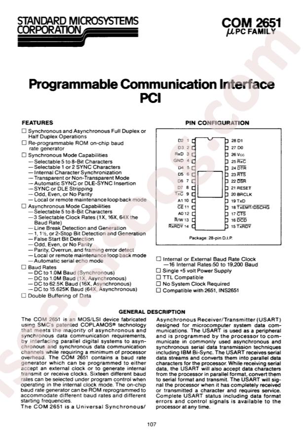 MICROCHIP COM2651