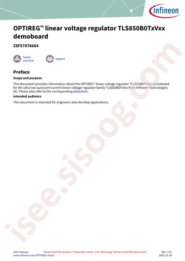 Infineon TLS850B0TE33BOARDTOBO1