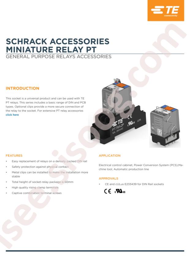 TE Connectivity PT78C2P