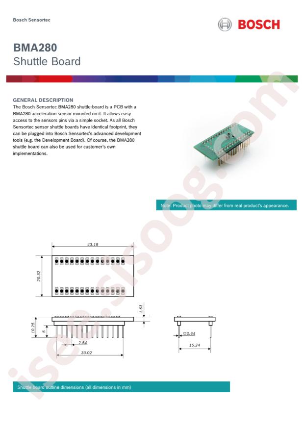 Bosch BMA280-SHUTL