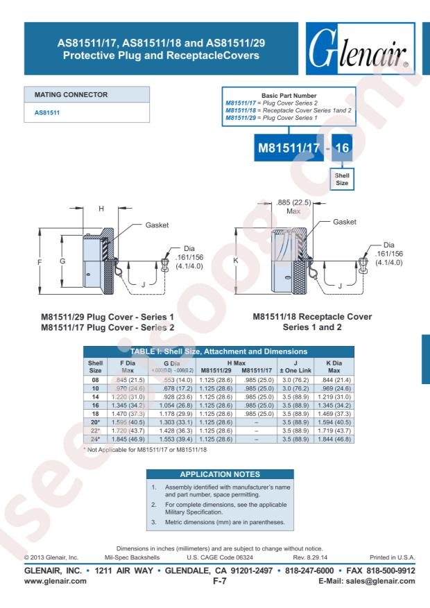 Glenair M81511/17-14