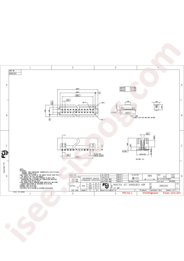 Amphenol 20021221-00012C1LF