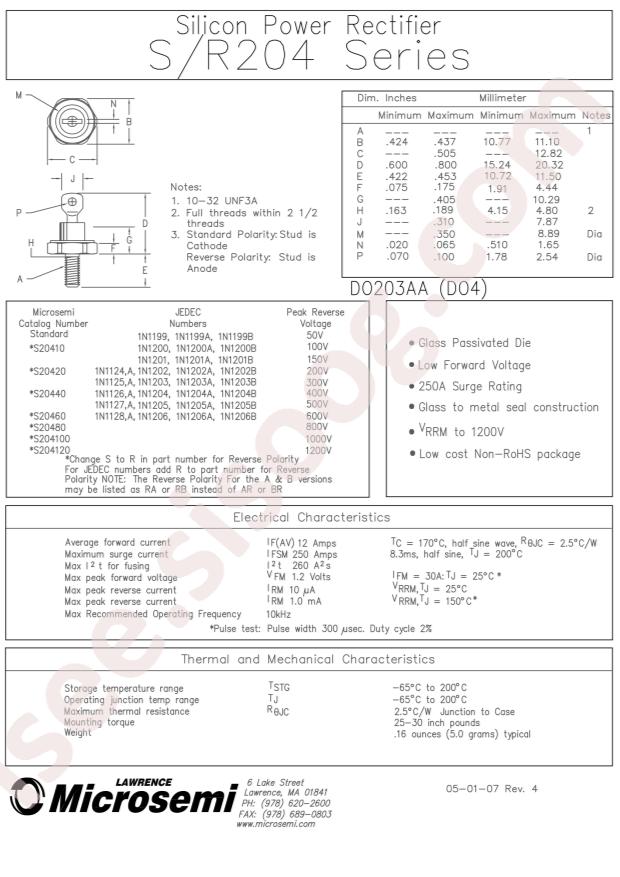 MICROCHIP 1N1126