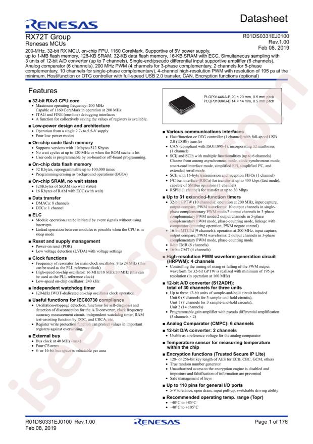 RENESAS R5F572TKFGFP#10