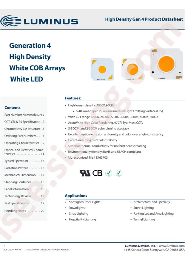 Luminus Devices CHM-6-40-95-36-BH40-F5-3