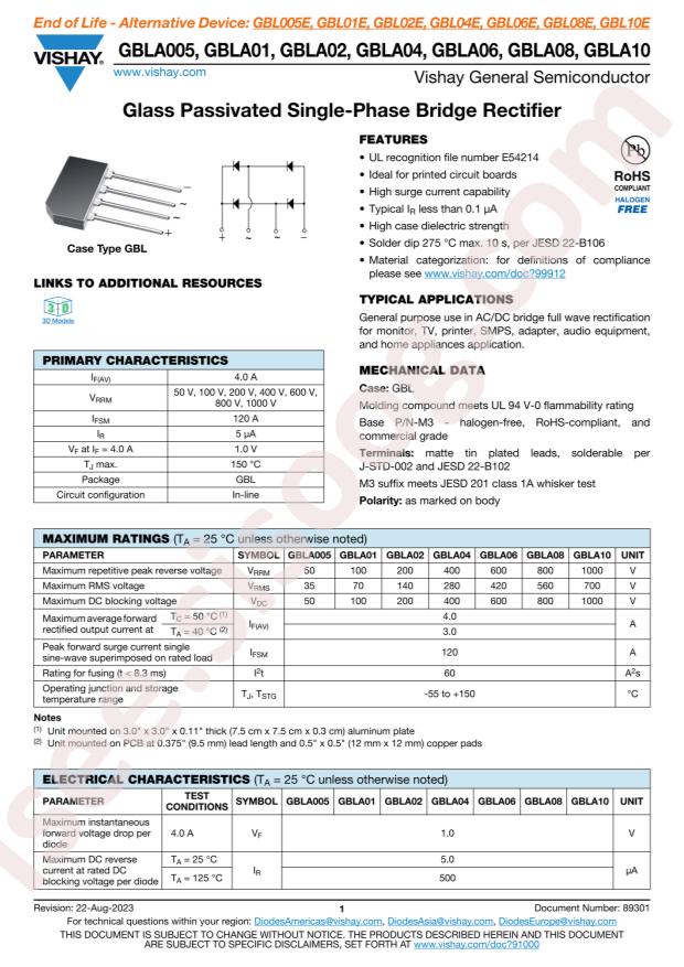 VISHAY GBLA08-M3/45