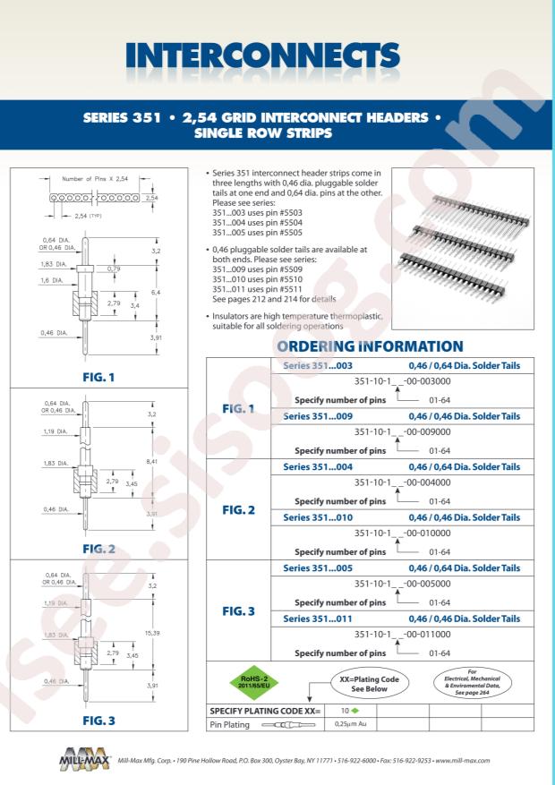 Mill-Max Mfg. Corp. 351-10-113-00-009000