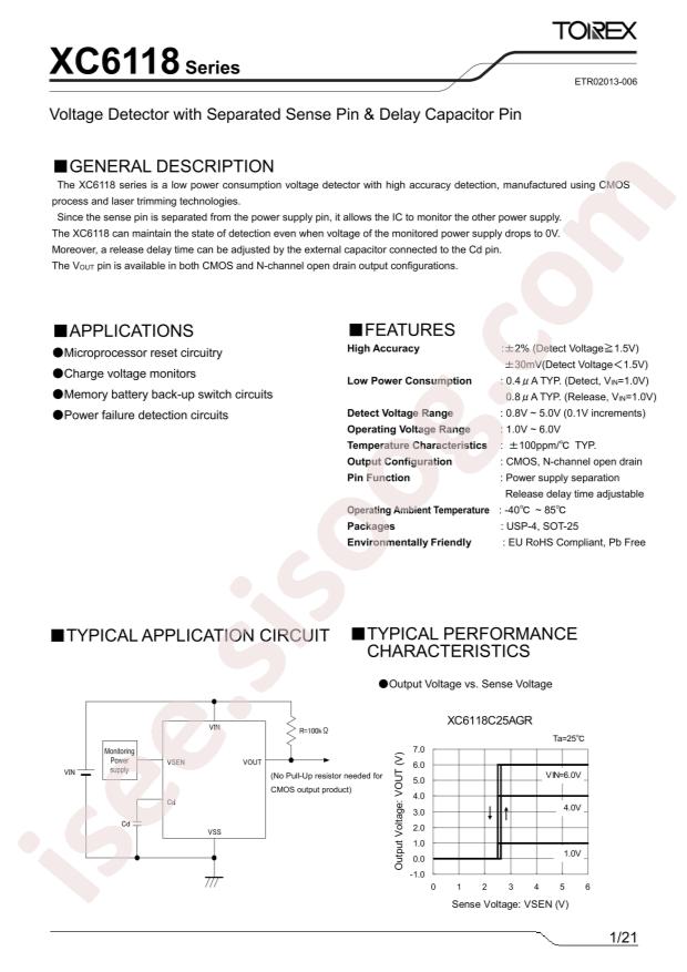 TOREX XC6118N34BMR-G