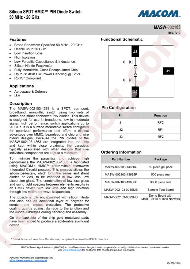 MACOM MASW-002103-13630P