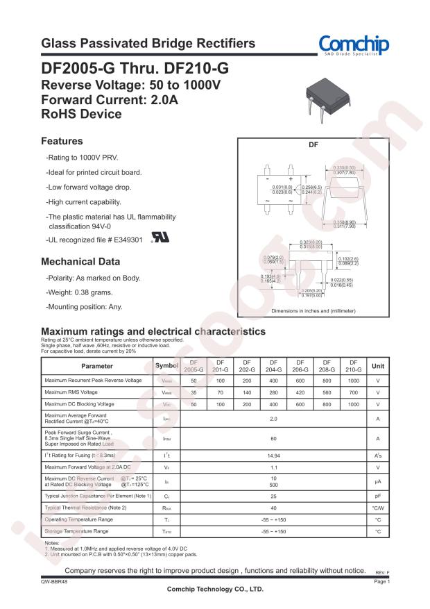 Comchip DF201-G