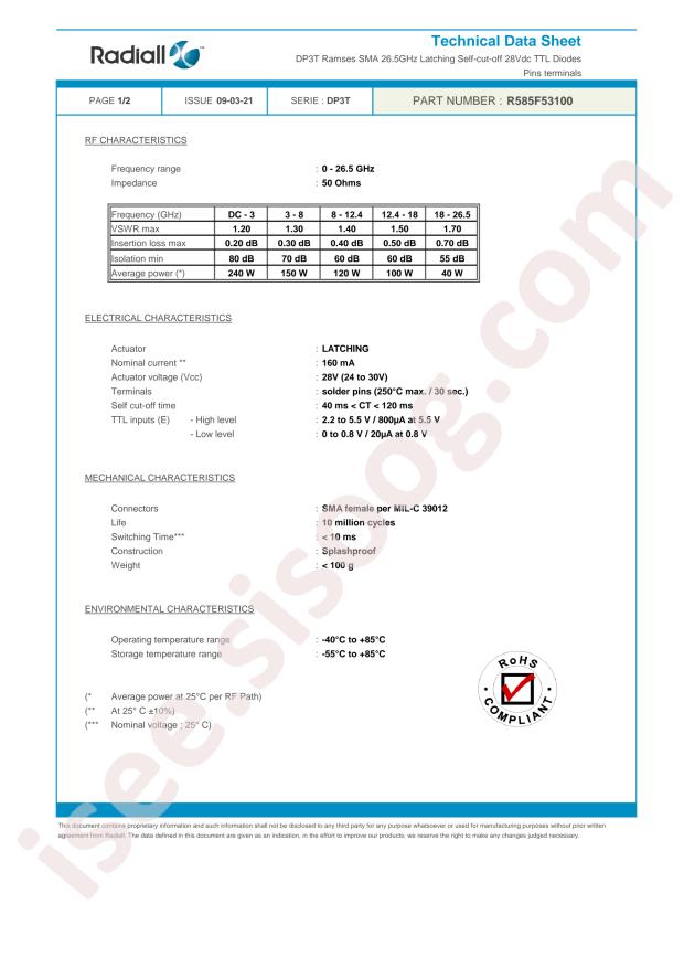 Radiall R585F53100