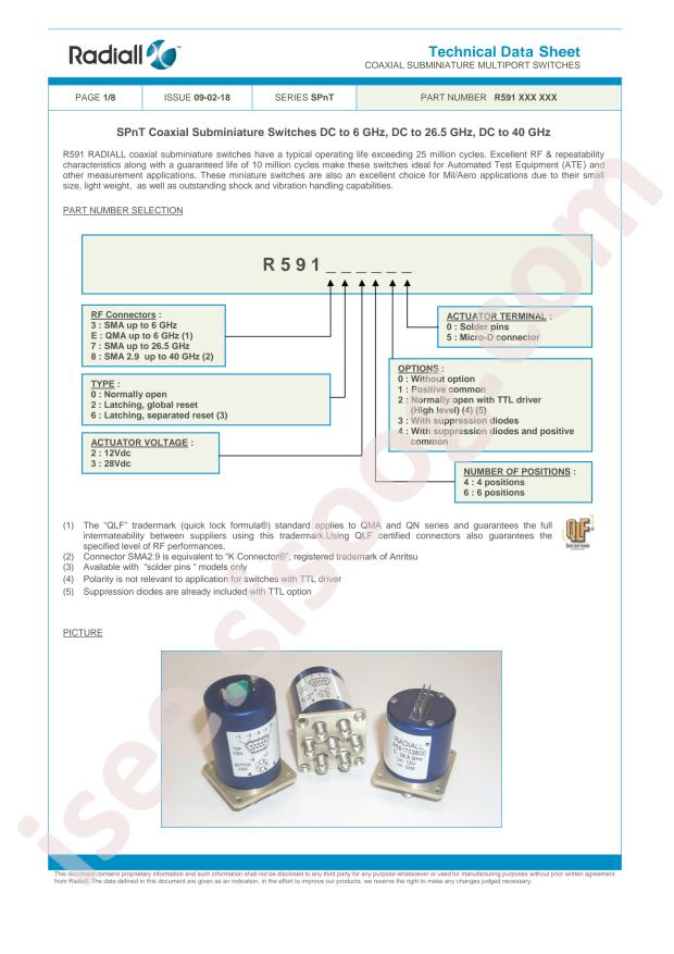 Radiall R591303425