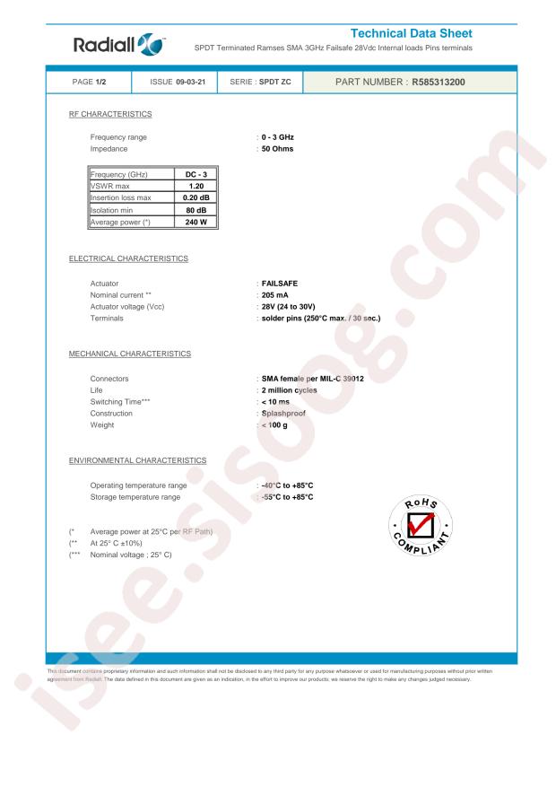 Radiall R585313200