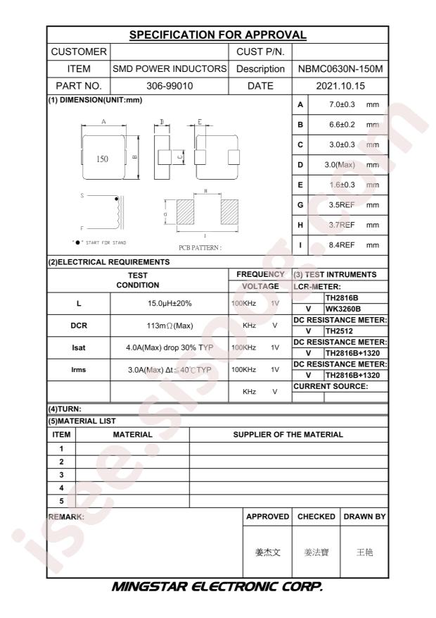 MINGSTAR NBMC0630N-150M