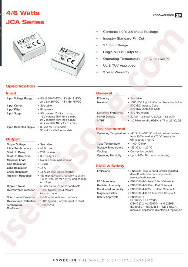 XP Power JCA0412D01