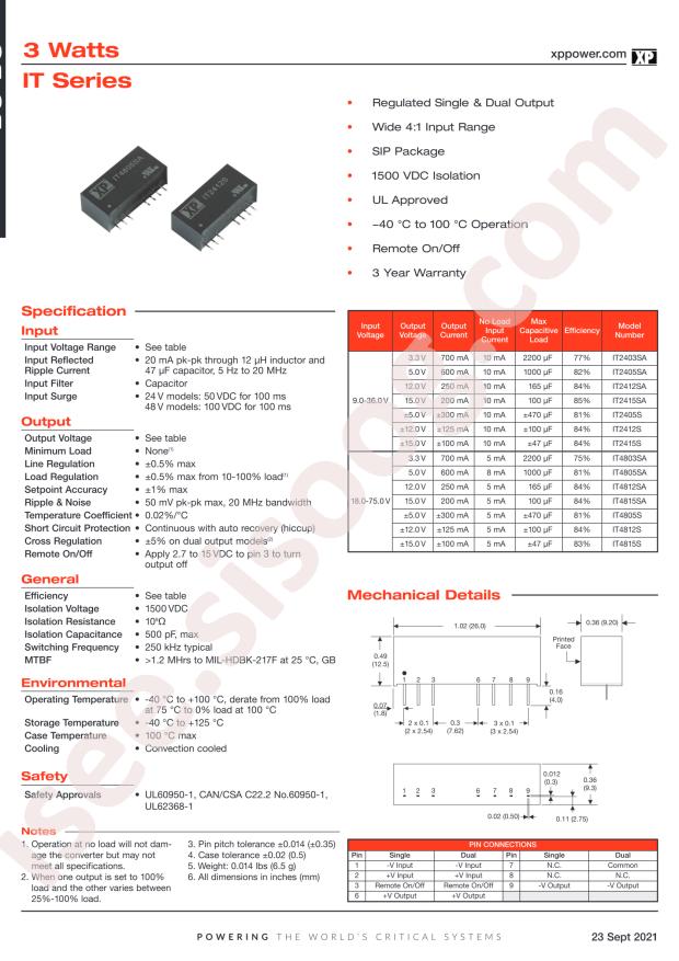 XP Power IT2412SA