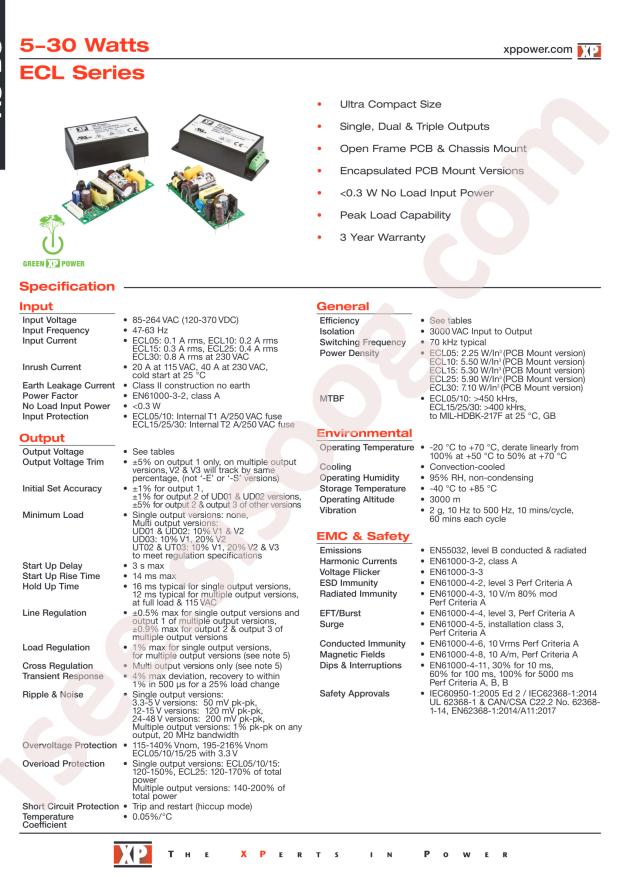 XP Power ECL10US12-E