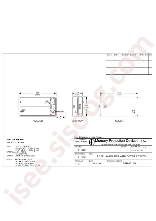 MPD (Memory Protection Devices) SBH321AS