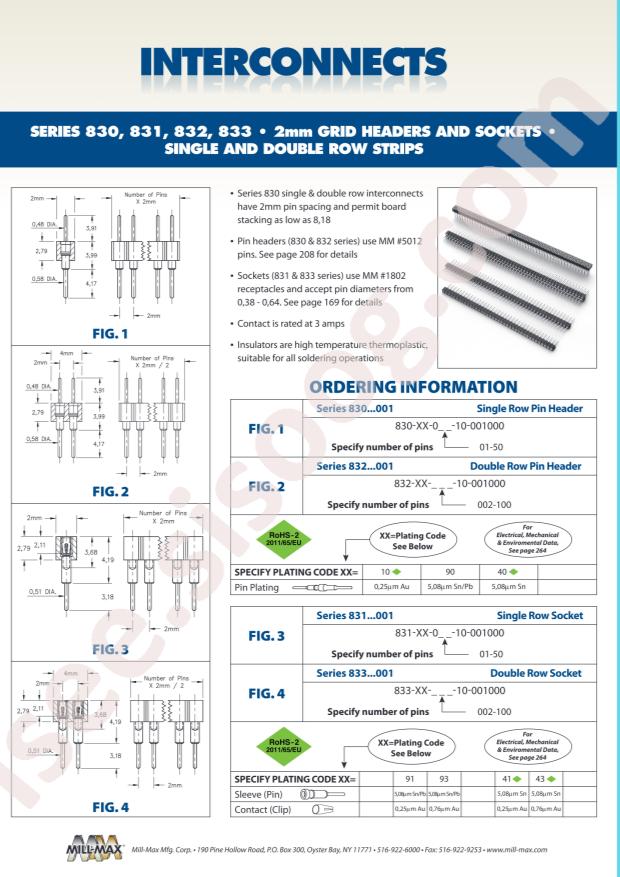 Mill-Max Mfg. Corp. 830-90-045-10-001000