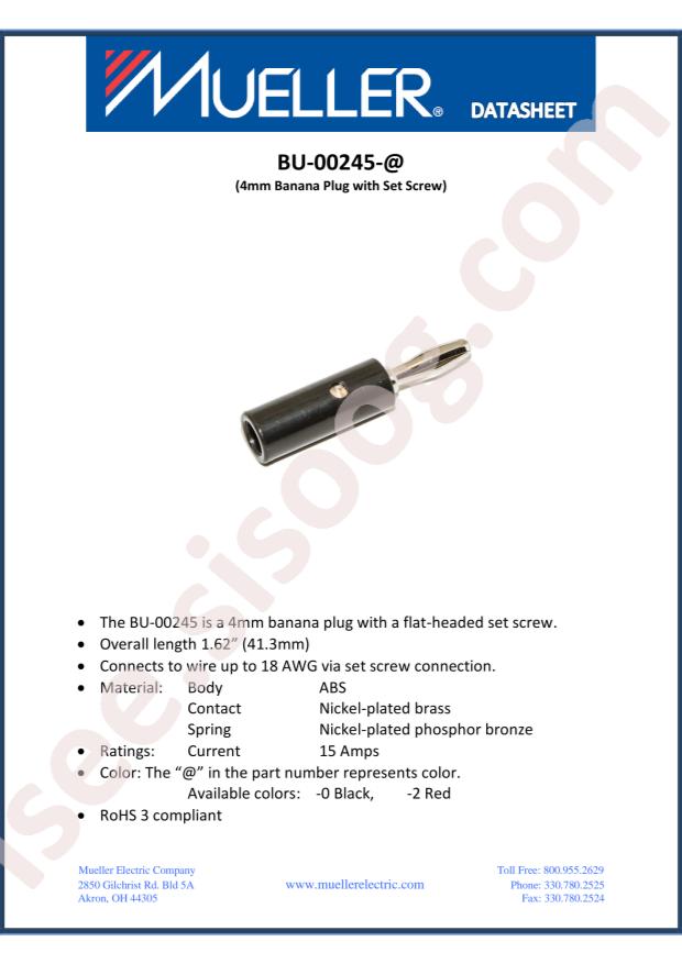 Mueller Electric BU-00245-0