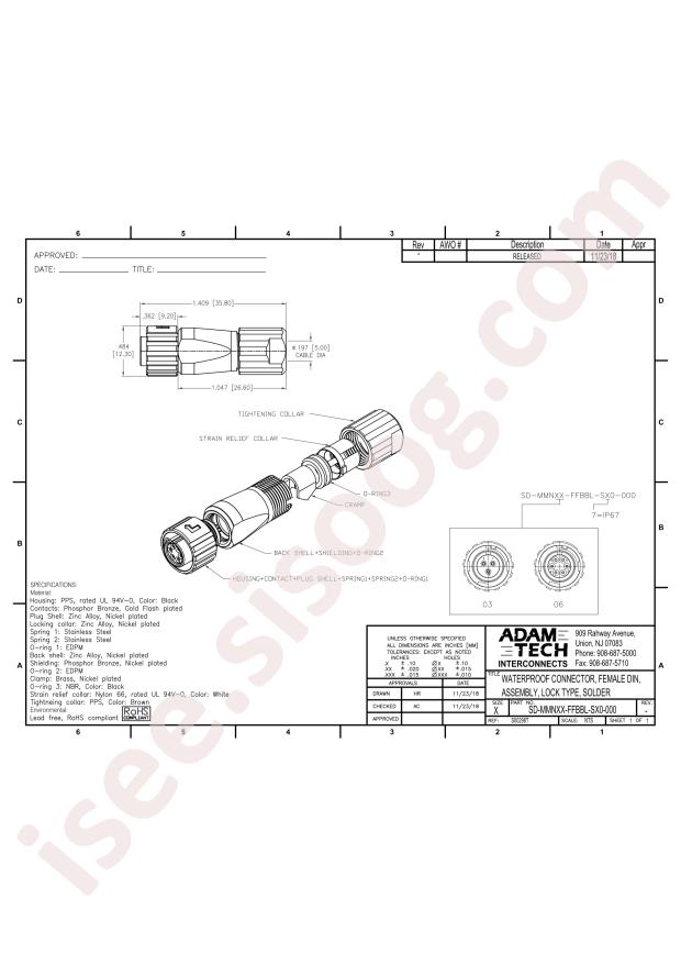 ADAM TECH SD-MMN03-FFBBL-S70-000