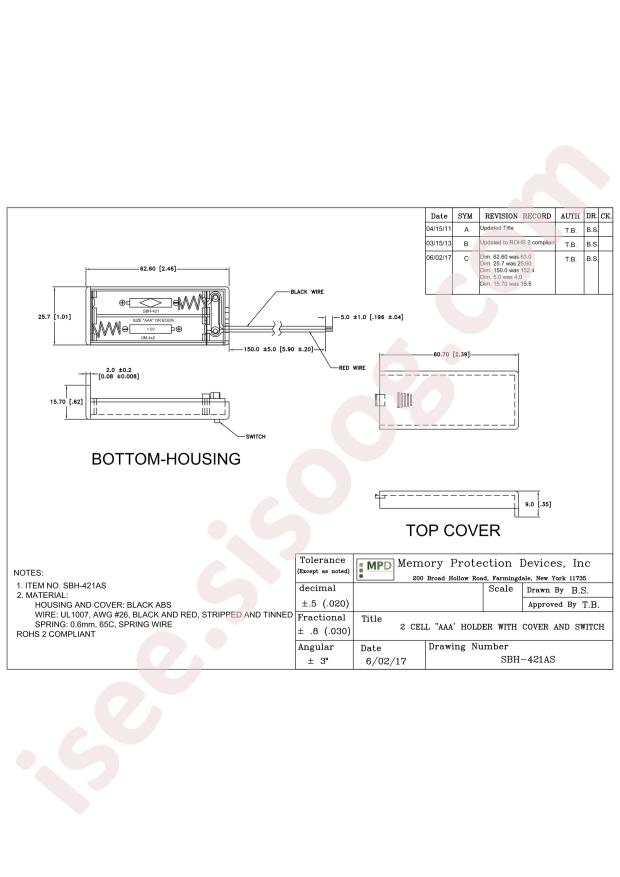 MPD (Memory Protection Devices) SBH421AS