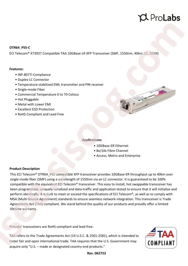 ProLabs OTR64_PS5-C