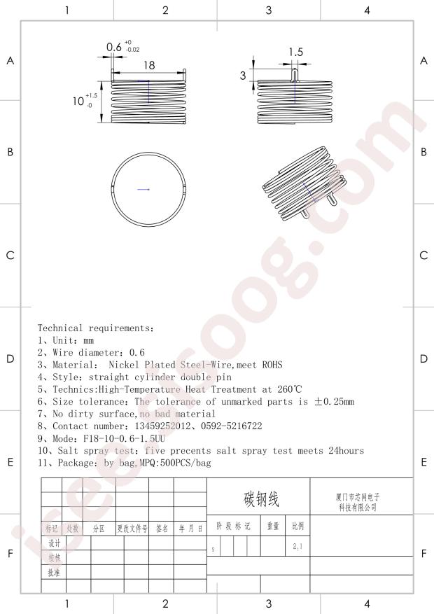 XMXW F18-10-0.6-1.5UU