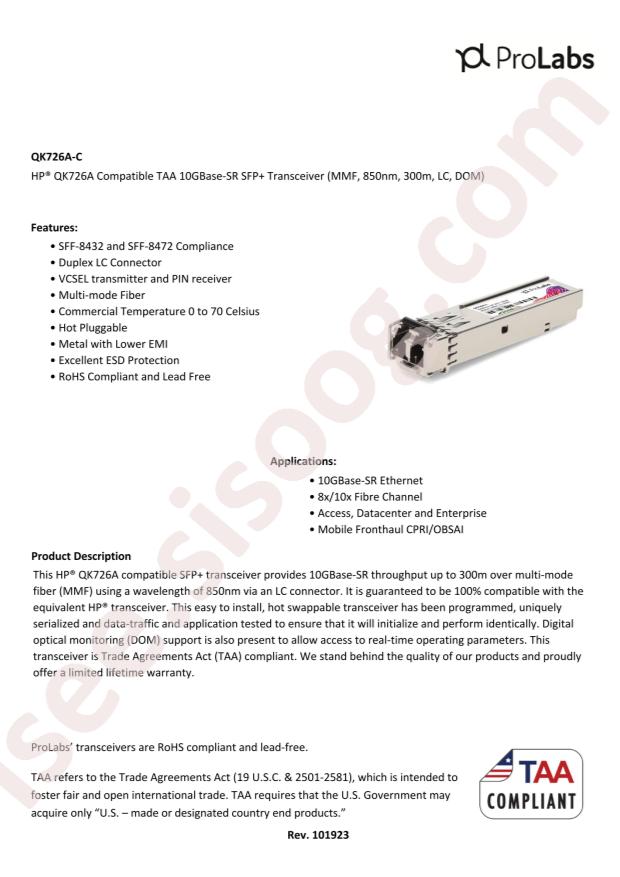 ProLabs QK726A-C