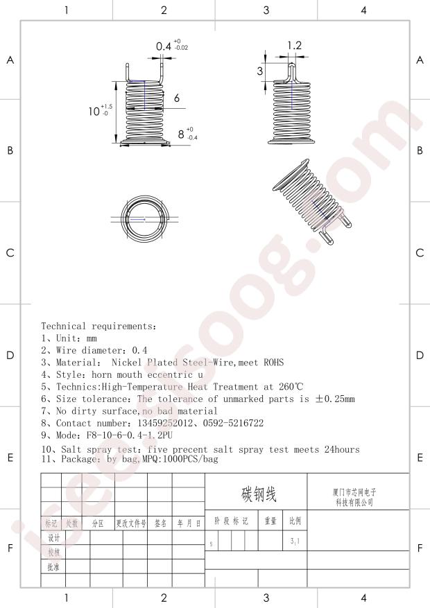 XMXW F8-10-6-0.4-1.2PU