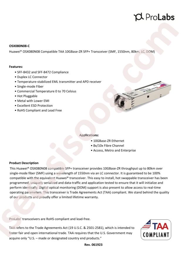 ProLabs OSX080N08-C