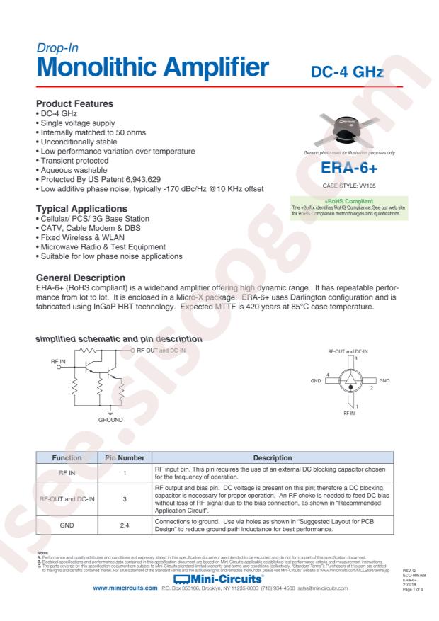 Mini-Circuits ERA-6+