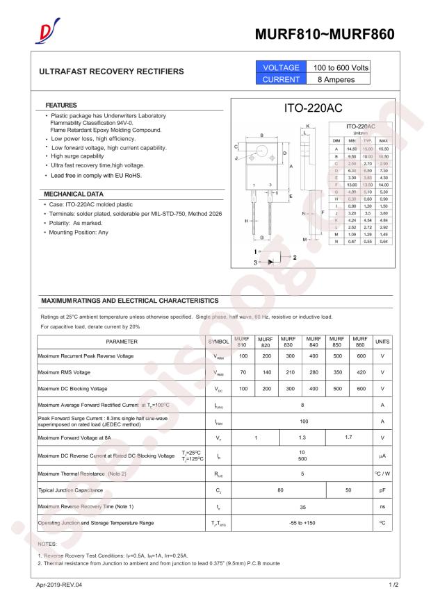 DIYI Elec Tech MURF860