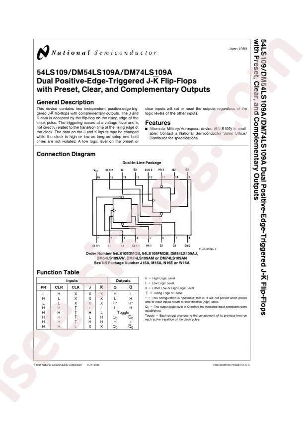 TI 54LS109DMQB