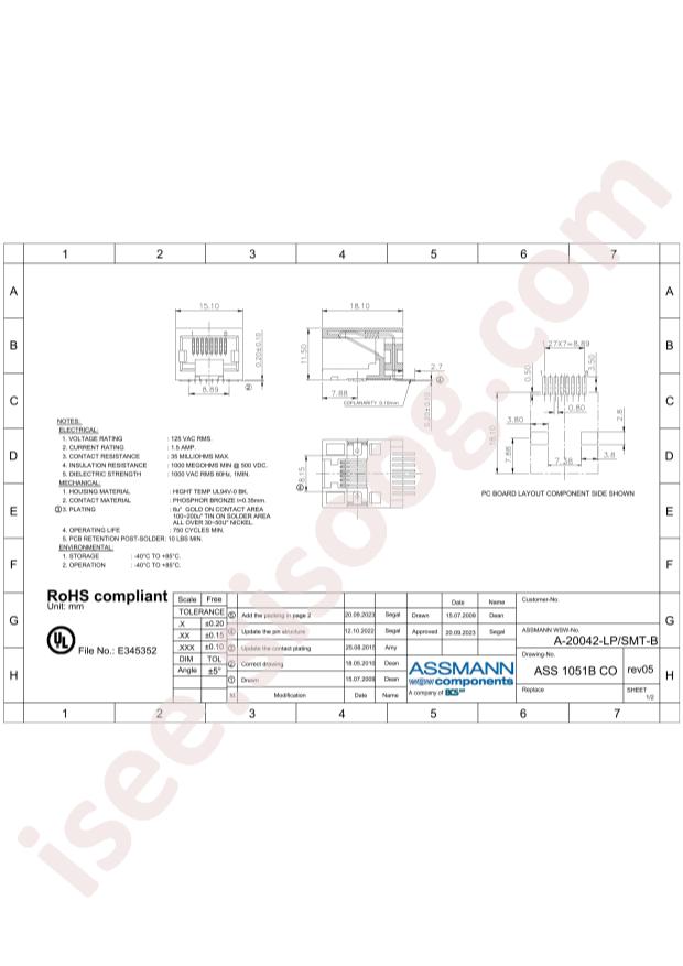 Assmann WSW Components A-20042-LP/SMT-B