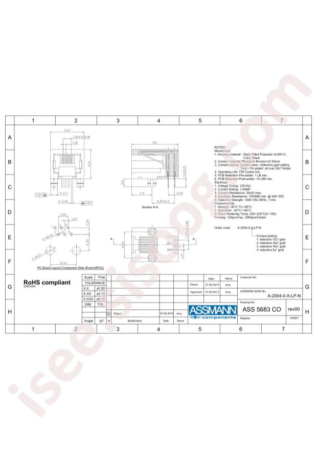 Assmann WSW Components A-2004-0-3-LP-N