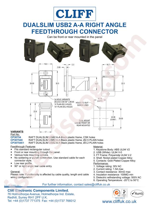 Cliff CP30754MB3