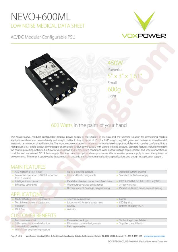 VOX Power NEVO+600ML-1483-DK000