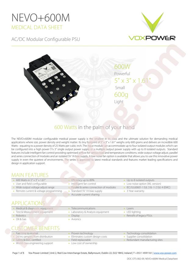 VOX Power NEVO+600M-2503-DK000