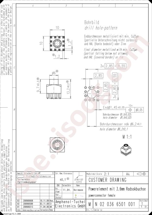 Amphenol N02 036 6501 001