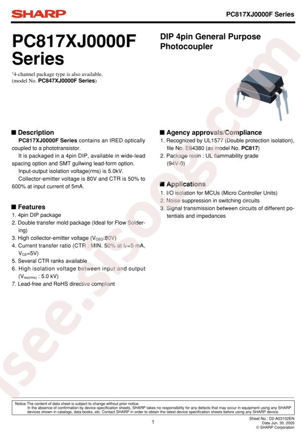 SHARP PC817XIJ000F