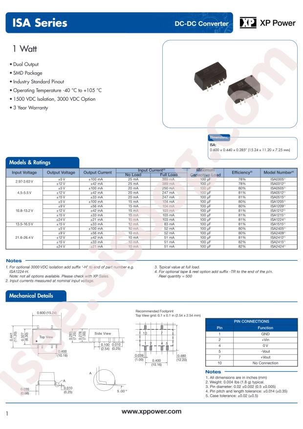 XP Power ISA1212-H
