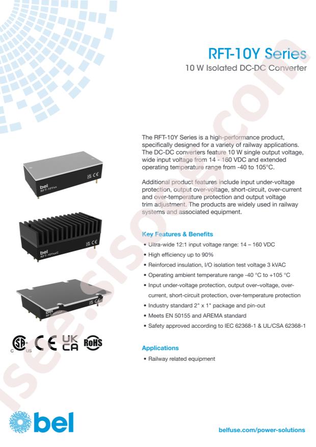 Bel Fuse RFT-10Y24F