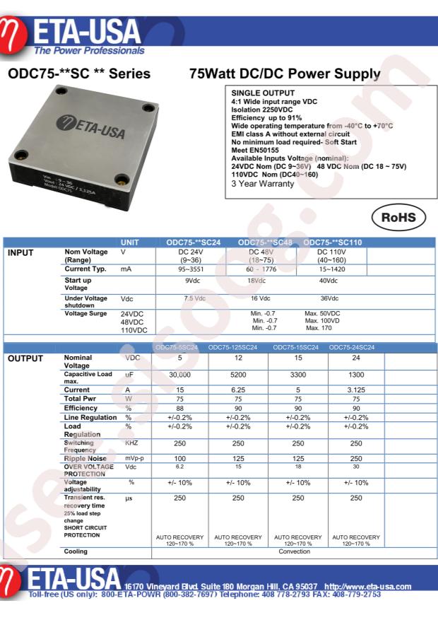 ETA Power ODC75-24SC24