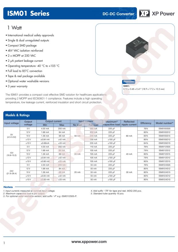 XP Power ISM0112D12