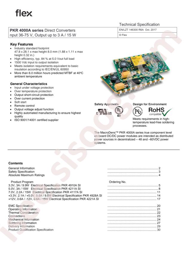 Flex Power Modules PKR4117ASI